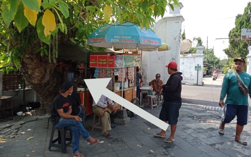 ANGKRINGAN BU WULAN, gapuro taman sari